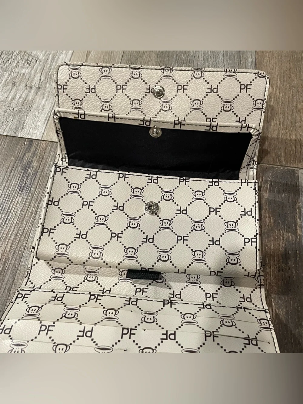Paul Frank PF Monogram Gucci Style Foldable Wallet Rare